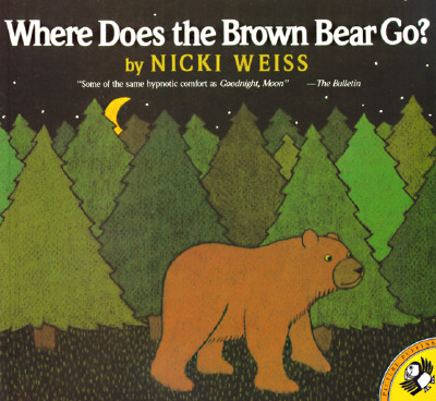Where does the brown bear go?