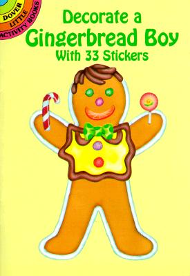 Decorate a Gingerbread Boy with 33 Stickers