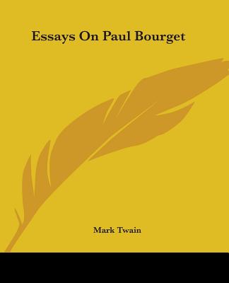Essays On Paul Bourget