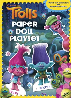 Trolls Reusable Sticker and Paper Doll C&a Book