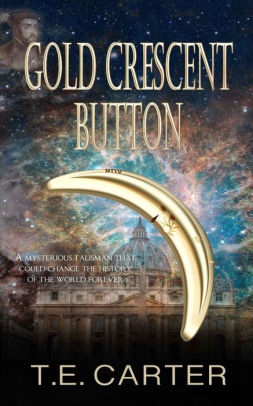 Gold Crescent Button