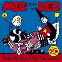 Cover of Meg and Mog Meg Goes to Bed by Helen Nicoll; Jan Pienkowski
