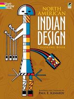 Cover of North American Indian Design Coloring Book by Paul E. Kennedy