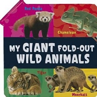 Cover of My Giant Fold-Out Wild Animals by Amy Junor