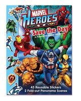 Marvel Heroes Save the Day: A Panorama Sticker Storybook
