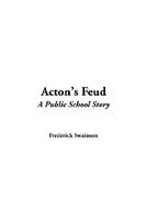 Cover of Acton's Feud by Frederick Swainson
