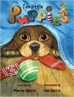 Cover of Ten Little Puppies Board Book by Marian Harris