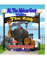 Cover of Aj, the African Grey Visits the Zoo, Book# 3, Coloring Book by Mamie Foote Ketter