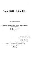 Cover of Later Years by William Cowper