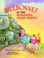 Bluebonnet at the Marshall Train Depot