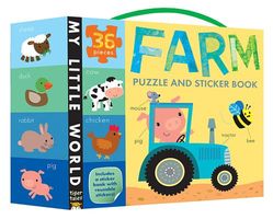 Farm Puzzle and Sticker Book Set