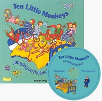 Cover of Ten Little Monkeys Jumping on the Bed by Tina Freeman
