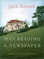 Cover of Man Reading a Newspaper by Jack Sussek